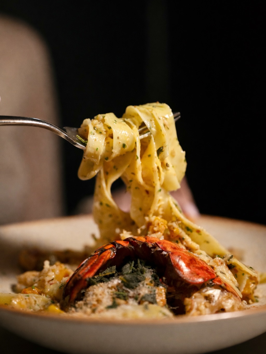 Tuna crudo with microgreens and edible flowers at Somewhere Dine Bar