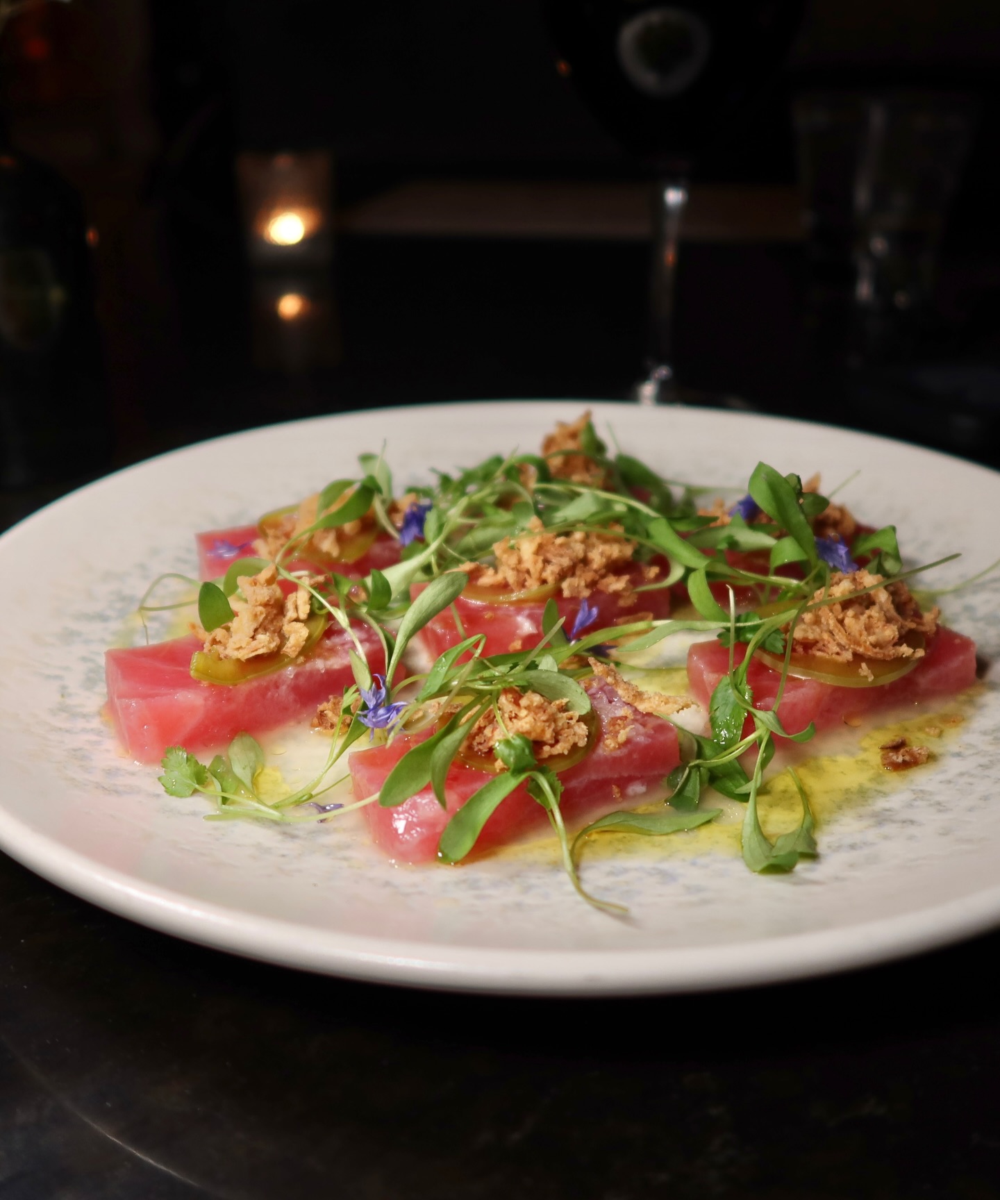 Plated dish at Somewhere Dine Bar, Ottawa